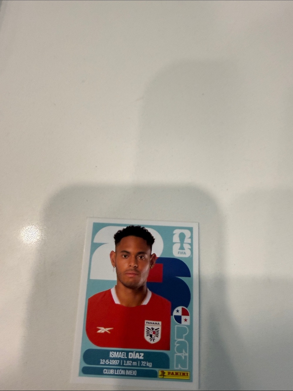 Panini Ismael Díaz Sticker - Red & Light Blue